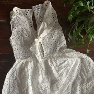 Sweet white eyelet dress